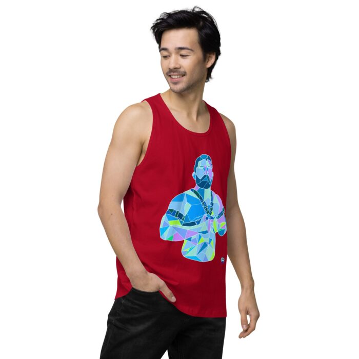 Men’s premium tank top - Shattered - Image 13