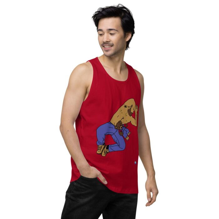 Men’s premium tank top - Teddy Bear Snuggles - Image 14