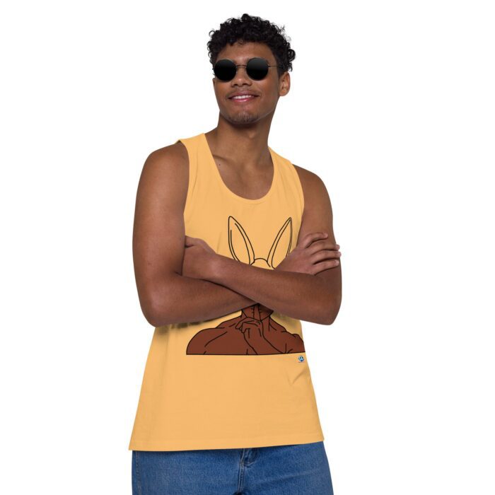 Men’s premium tank top - Bunny Ear Mask (Easter) - Image 38