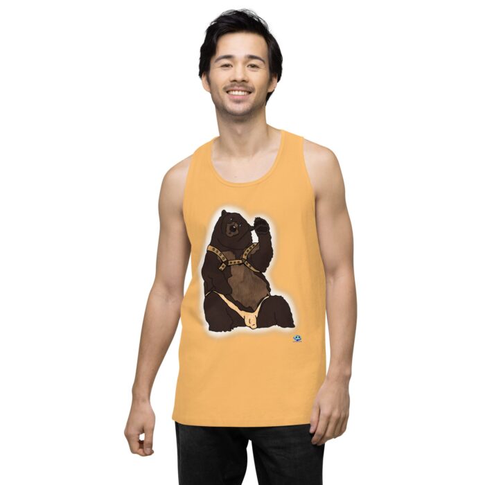 Men’s premium tank top - Disco Bear - Image 47