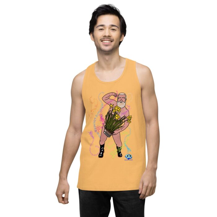 Men’s premium tank top - Flower Power - Image 47