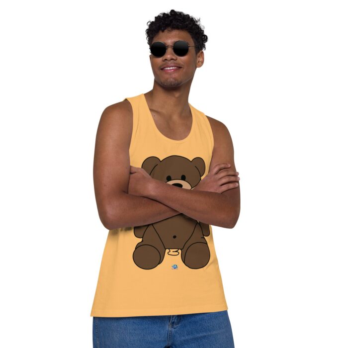 Men’s premium tank top - Gagged Teddy Bear (Butt Plug) - Image 38