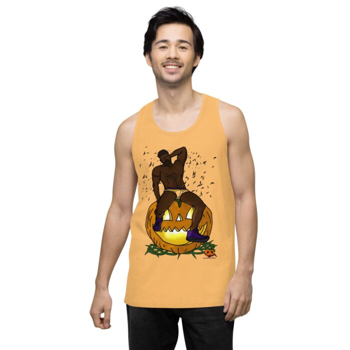 Men’s premium tank top - Jack O Lantern - Image 47