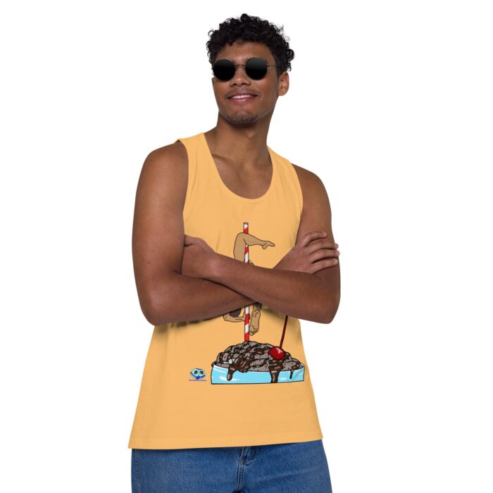 Men’s premium tank top - Milkshake - Image 38
