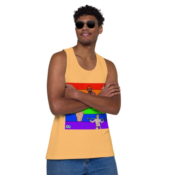 Men’s premium tank top - Pride Rows - Image 38