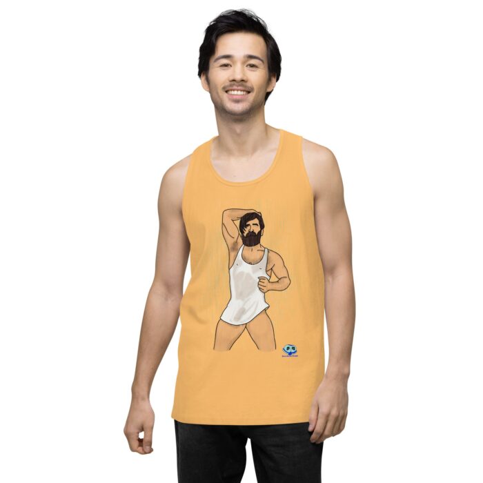 Men’s premium tank top - Rain - Image 47