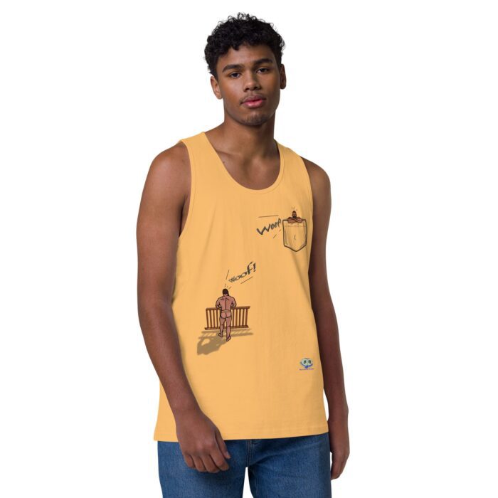Men’s premium tank top - Bear Call - Image 37
