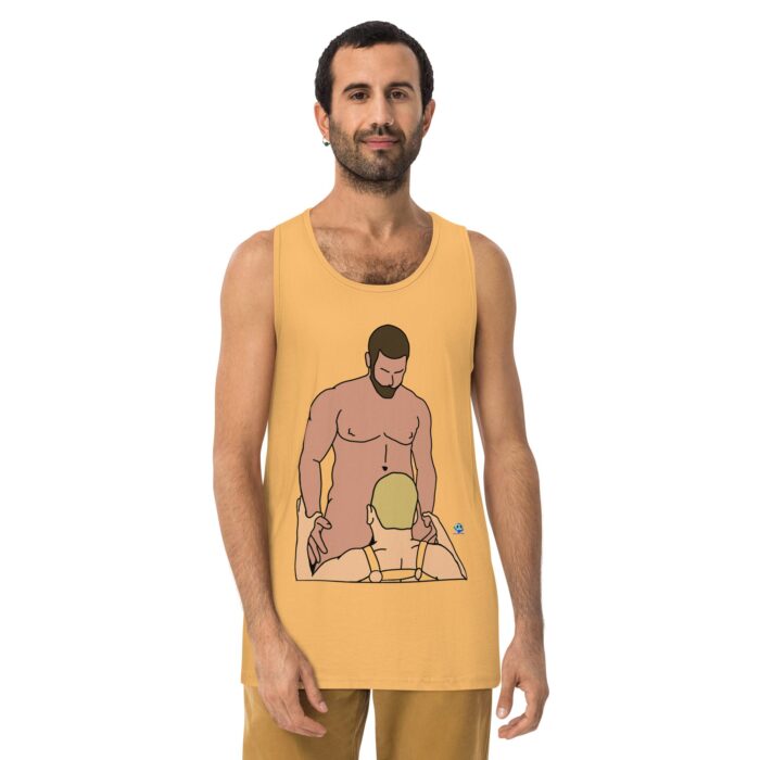 Men’s premium tank top - BlowJob and Harness - Image 19