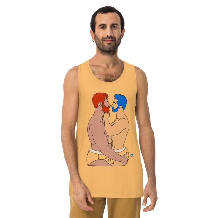 Men’s premium tank top - Brief Kiss - Image 19