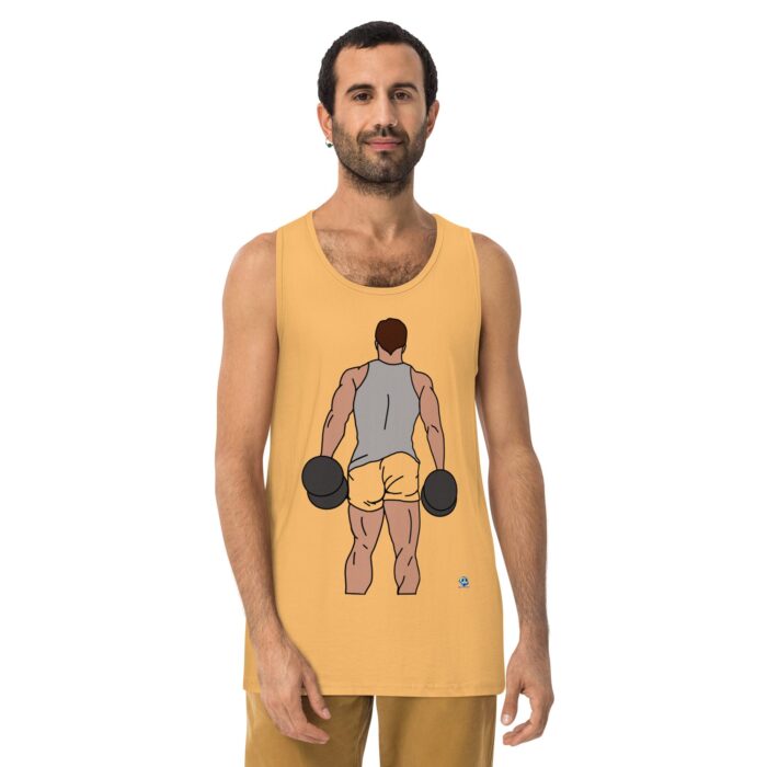 Men’s premium tank top - Dumbbells - Image 19