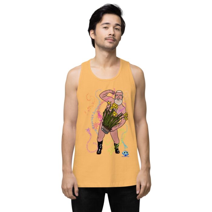 Men’s premium tank top - Flower Power - Image 46