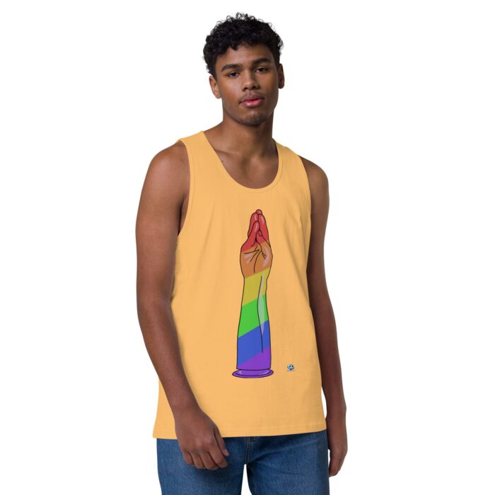 Men’s premium tank top - Handy Stripes - Image 38