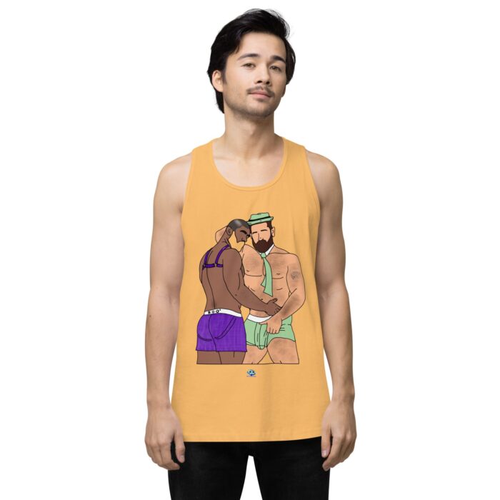 Men’s premium tank top - He's Got a Basket - Image 47