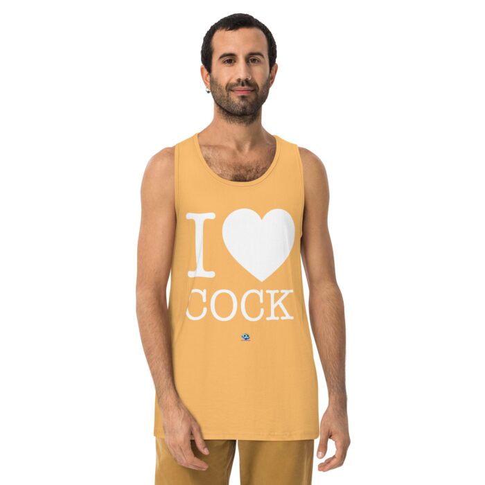 Men’s premium tank top - I Heart Cock - Image 19