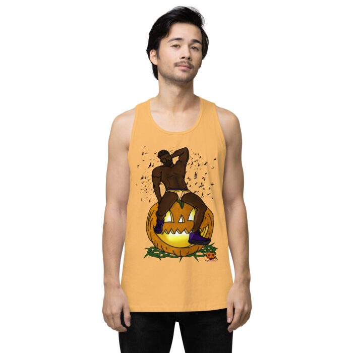 Men’s premium tank top - Jack O Lantern - Image 46