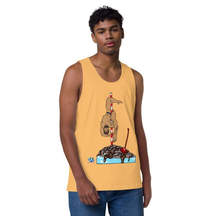 Men’s premium tank top - Milkshake - Image 37