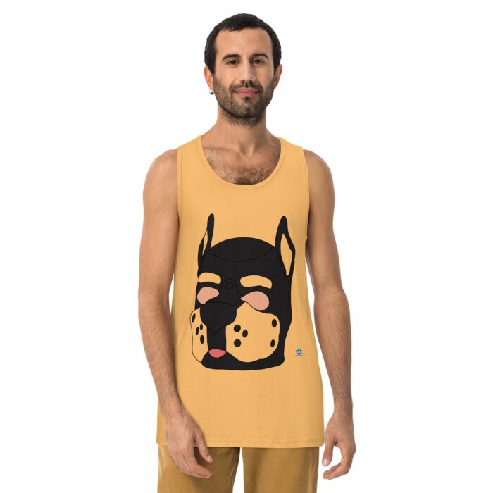 Men’s premium tank top - Pup Mask - Image 19