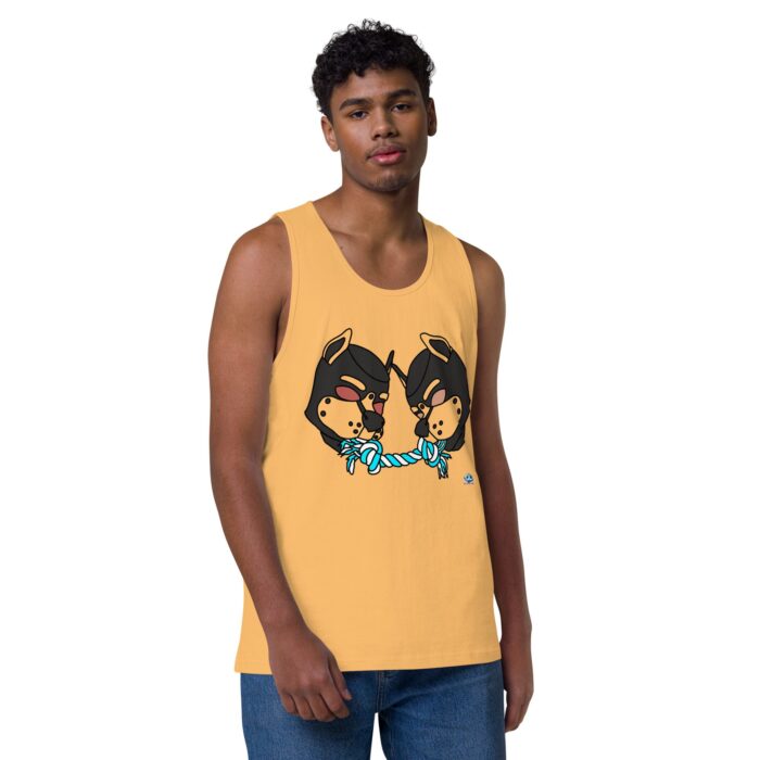 Men’s premium tank top - Tug of War - Image 38