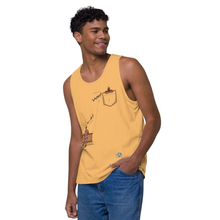 Men’s premium tank top - Bear Call - Image 39