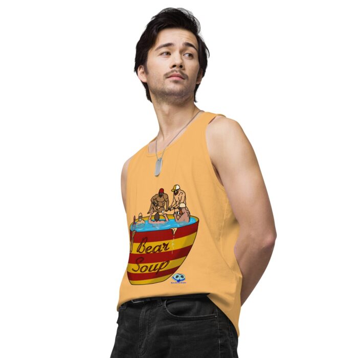 Men’s premium tank top - Bear Soup - Image 49