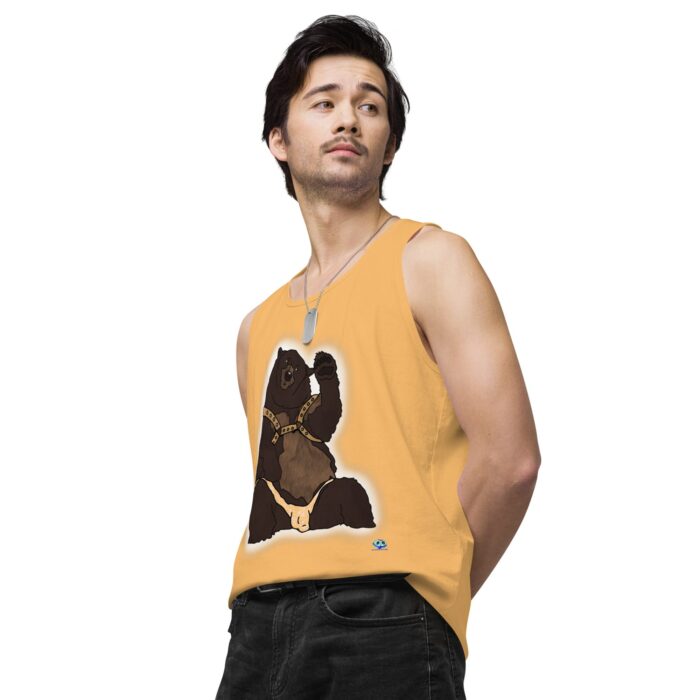 Men’s premium tank top - Disco Bear - Image 49