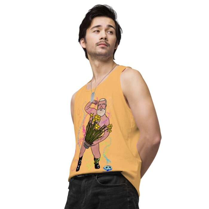 Men’s premium tank top - Flower Power - Image 49