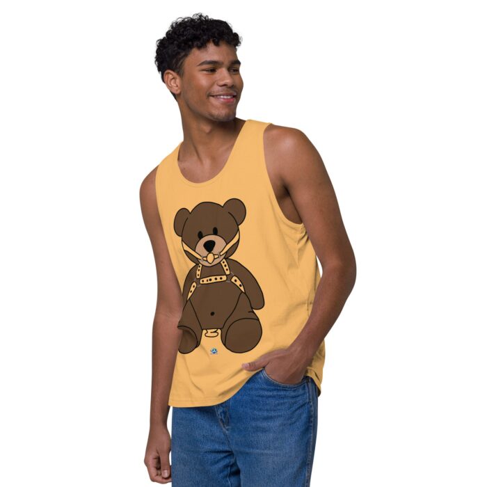 Men’s premium tank top - Gagged Teddy Bear (Butt Plug) - Image 39