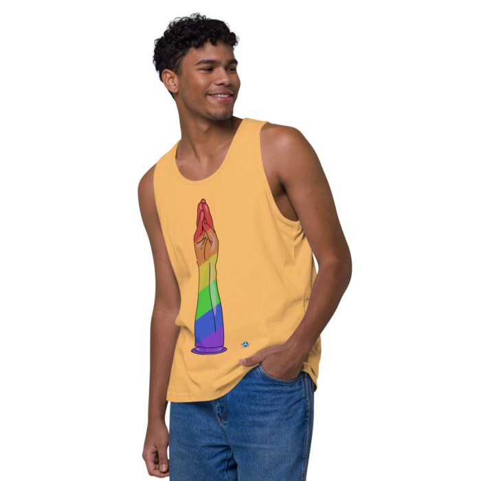 Men’s premium tank top - Handy Stripes - Image 40