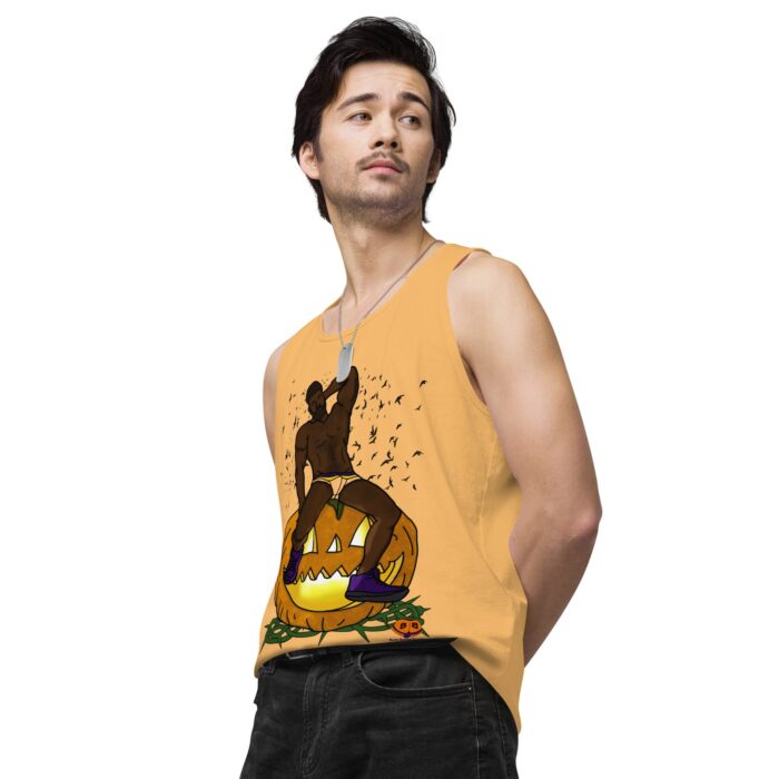 Men’s premium tank top - Jack O Lantern - Image 49