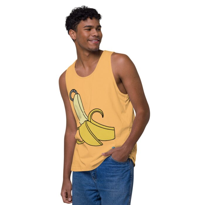 Men’s premium tank top - Pierced Banana - Image 39