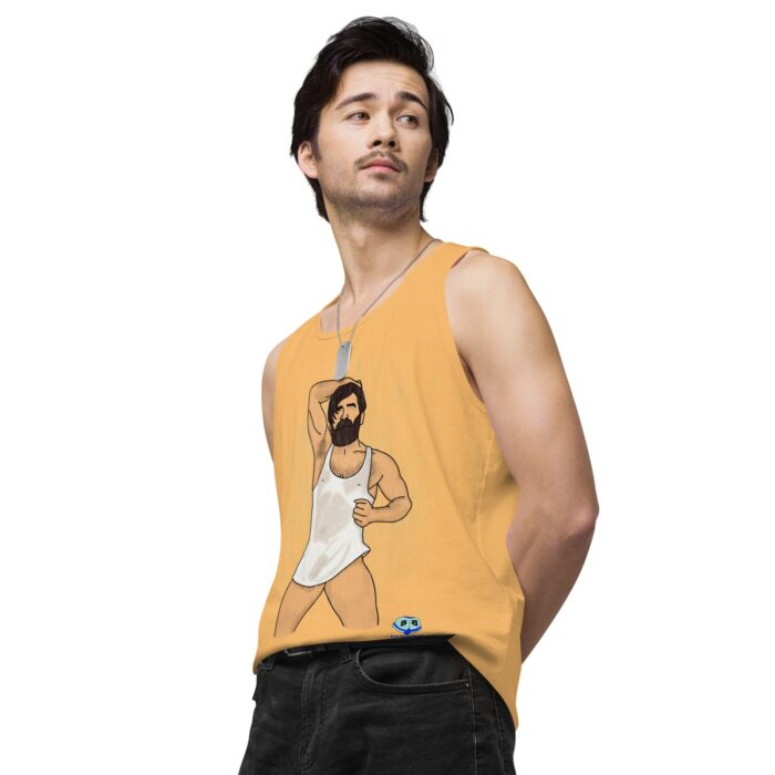 Men’s premium tank top - Rain - Image 49