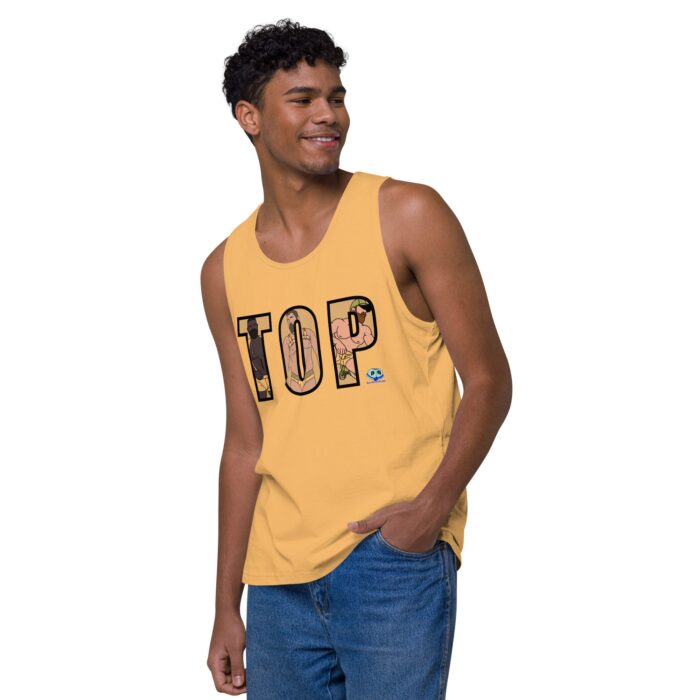 Men’s premium tank top - TOP Cutout - Image 40