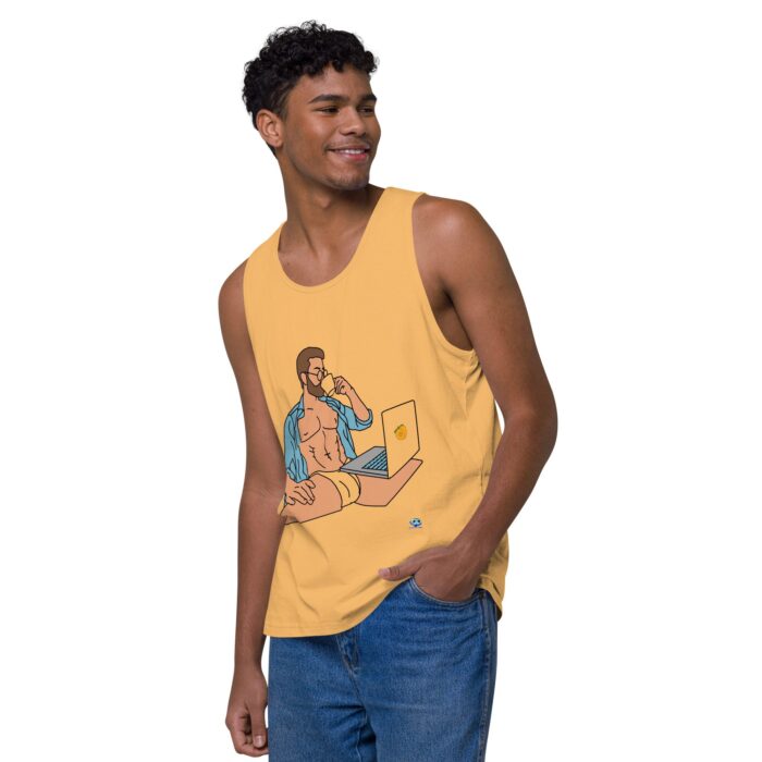 Men’s premium tank top - Work from Home - Image 39