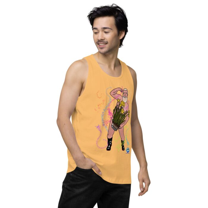Men’s premium tank top - Flower Power - Image 48