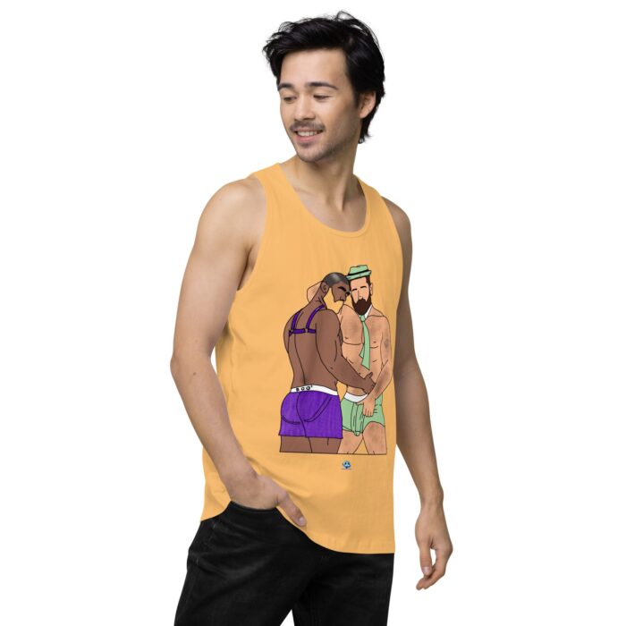 Men’s premium tank top - He's Got a Basket - Image 48