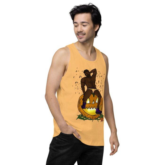 Men’s premium tank top - Jack O Lantern - Image 48