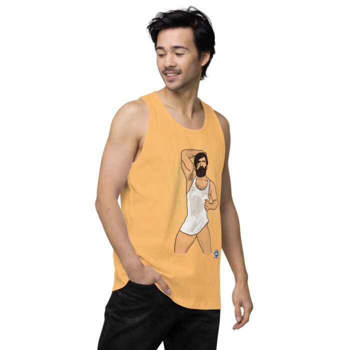 Men’s premium tank top - Rain - Image 48