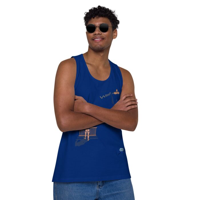 Men’s premium tank top - Bear Call - Image 7
