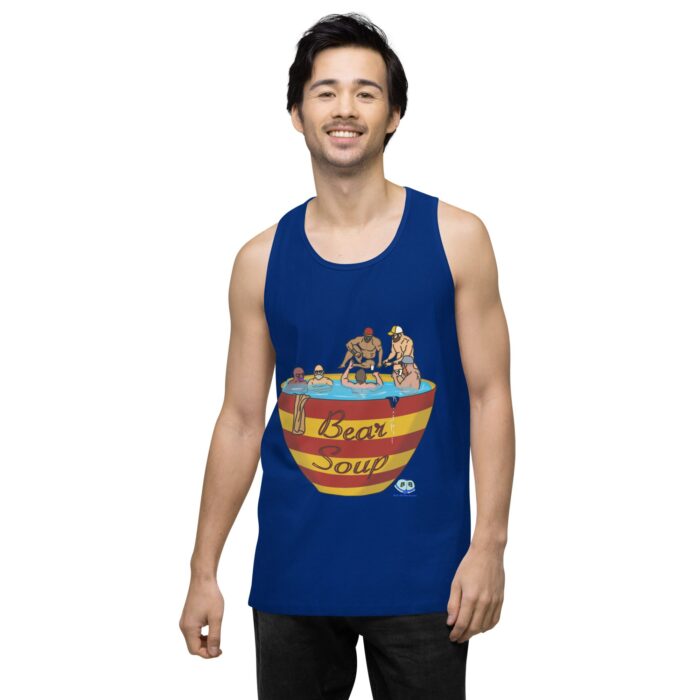 Men’s premium tank top - Bear Soup - Image 8