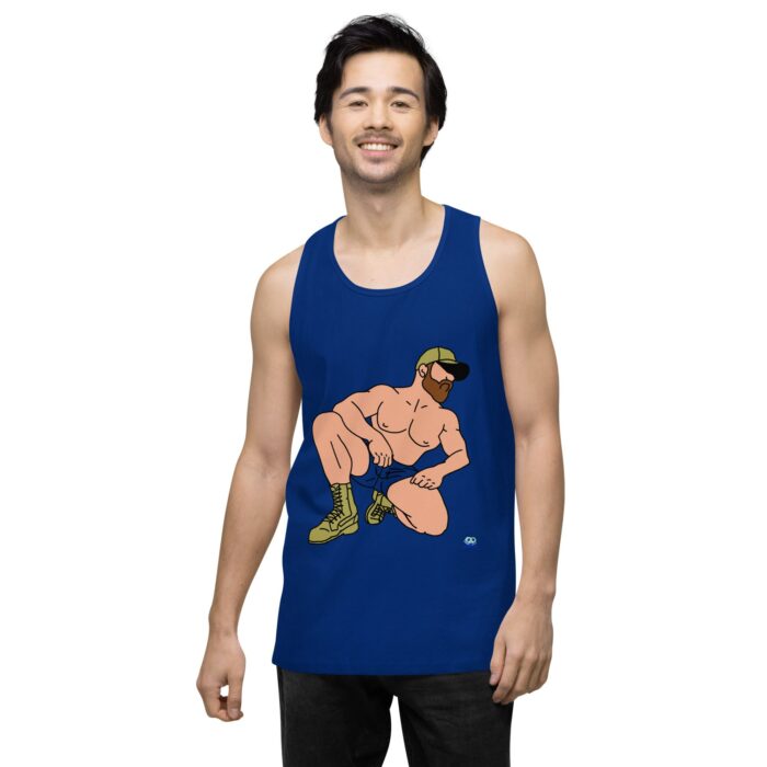 Men’s premium tank top - Combat Boots - Image 8