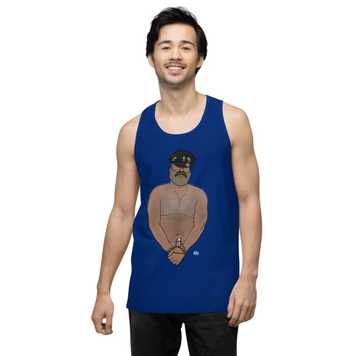 Men’s premium tank top - Hairy Daddy - Image 8