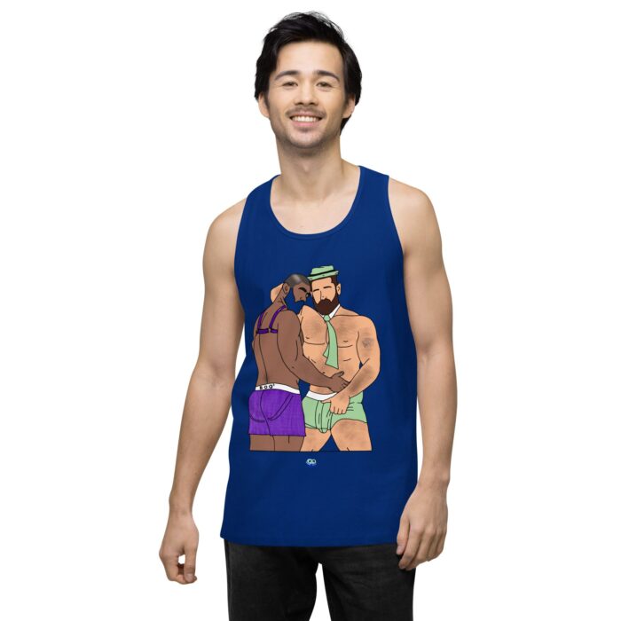 Men’s premium tank top - He's Got a Basket - Image 8