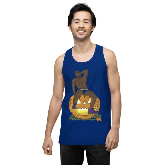 Men’s premium tank top - Jack O Lantern - Image 8