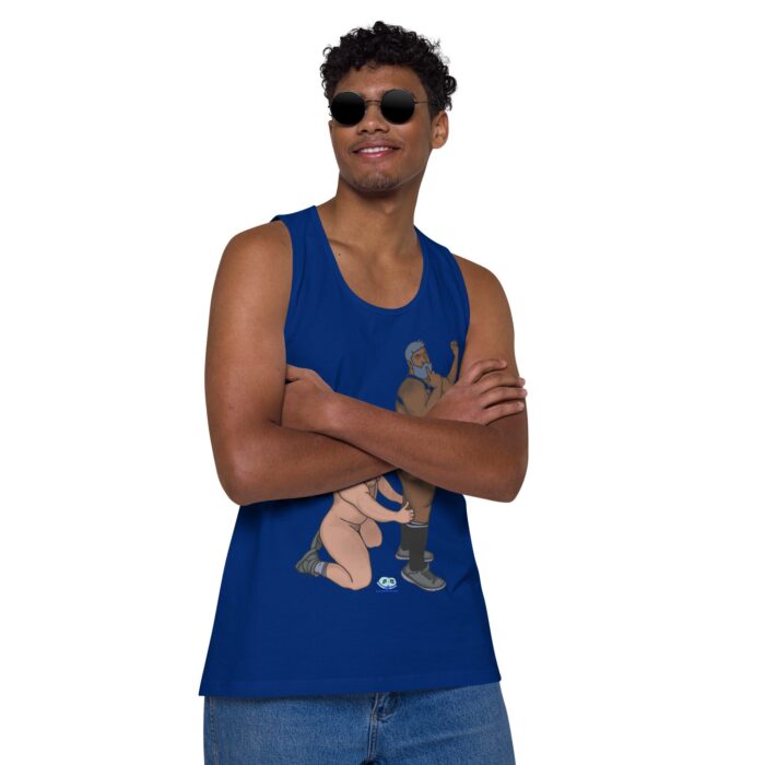 Men’s premium tank top  - Let's Get These Off - Image 7