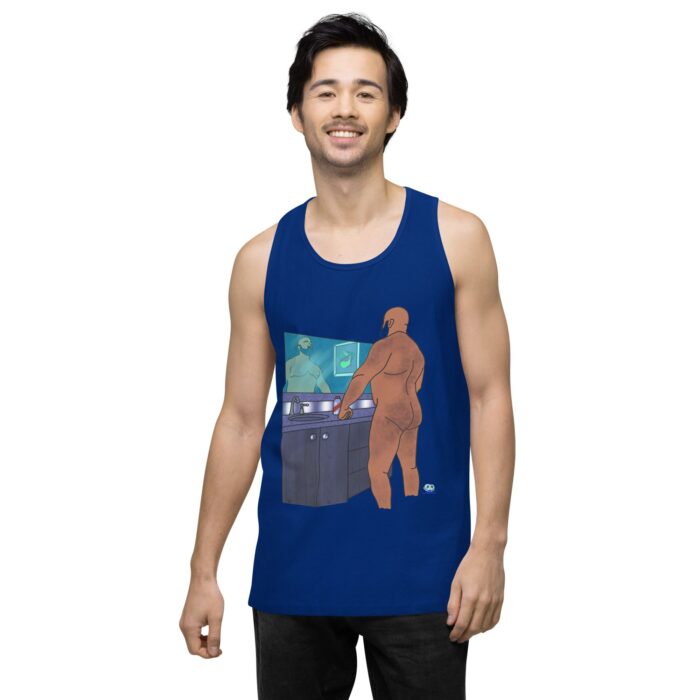 Men’s premium tank top - Morning Routine - Image 8