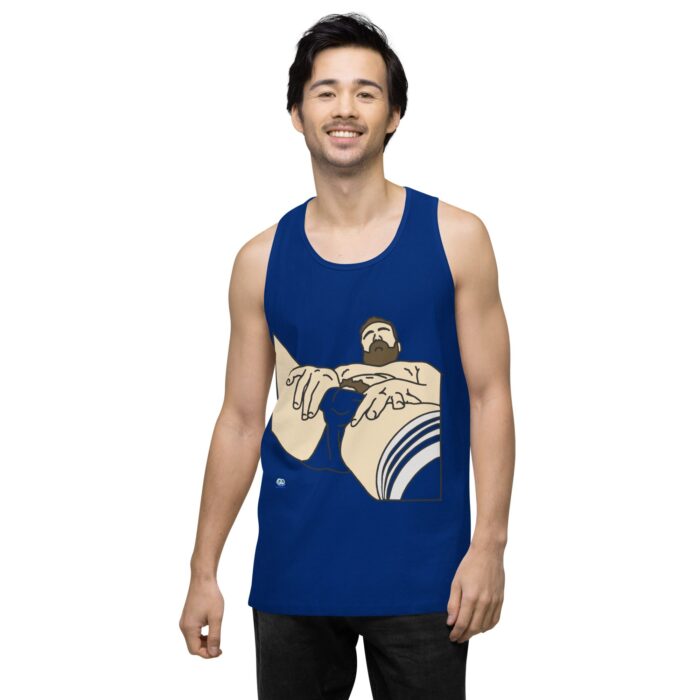 Men’s premium tank top - Peekaboo Bush - Image 8