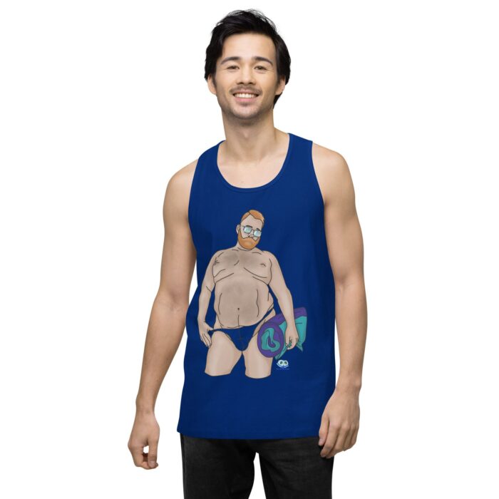 Men’s premium tank top - Ready for the Pool - Image 8
