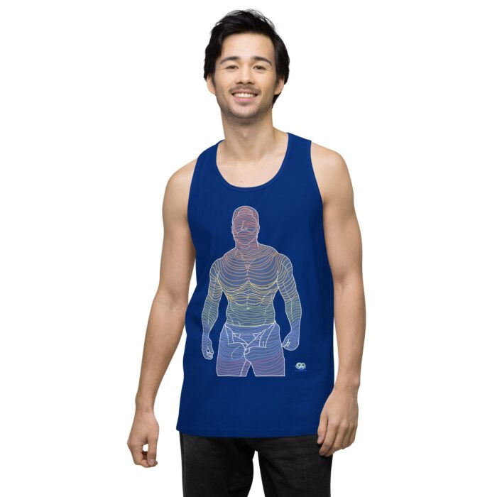 Men’s premium tank top - Ripples - Image 8