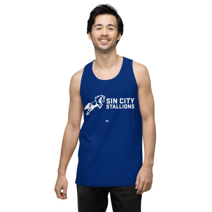 Men’s premium tank top - Sin City Stallions - Image 8