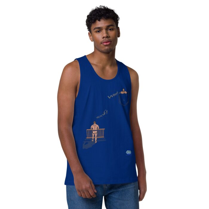 Men’s premium tank top - Bear Call - Image 6